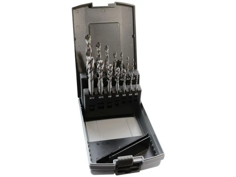 Sada vrtáků CZ002 a závitníků do slepé díry DIN371(2050)+DIN376(4050) Sada vrtáků CZ002 a závitníků do slepé díry DIN371(2050)+DIN376(4050)